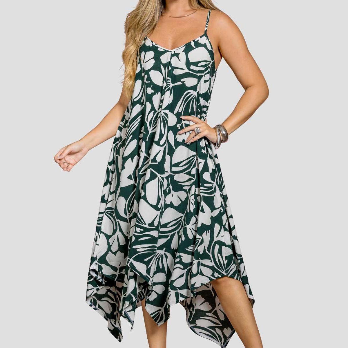 MARKETING PERSONAL - Vestido Largo Mujer Estampado Mp 114462