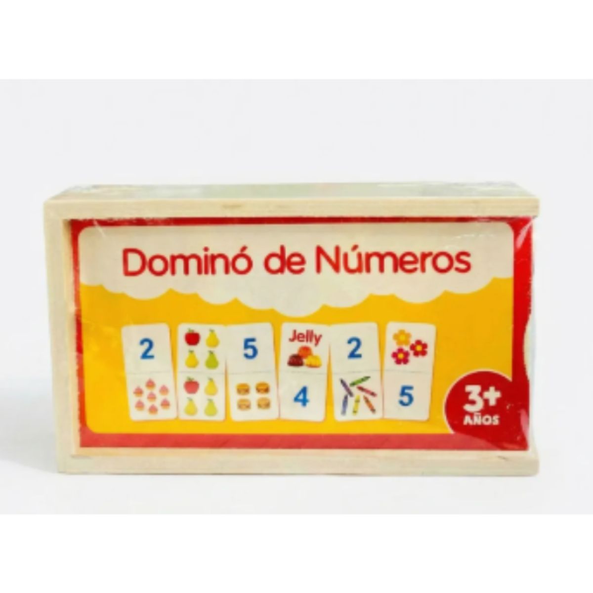 GENERICO - Dominó De Números Madera Juego Didáctico Matemático Niños