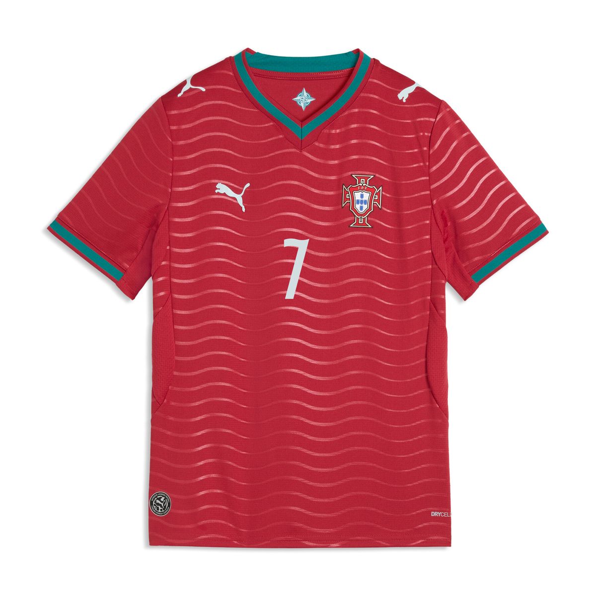 PUMA - Camisa Puma Original Fpf Home Jersey Ronaldo Rojo Para Niños