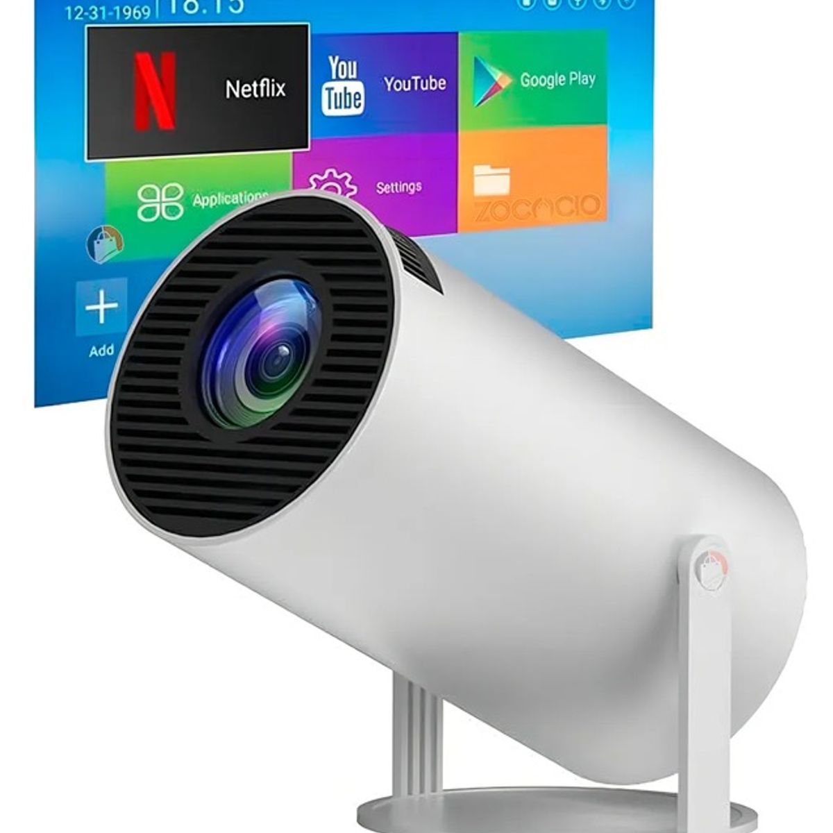 GENERICO - Proyector HY300 Smart WiFi Bluetooth HD Android TV Portátil