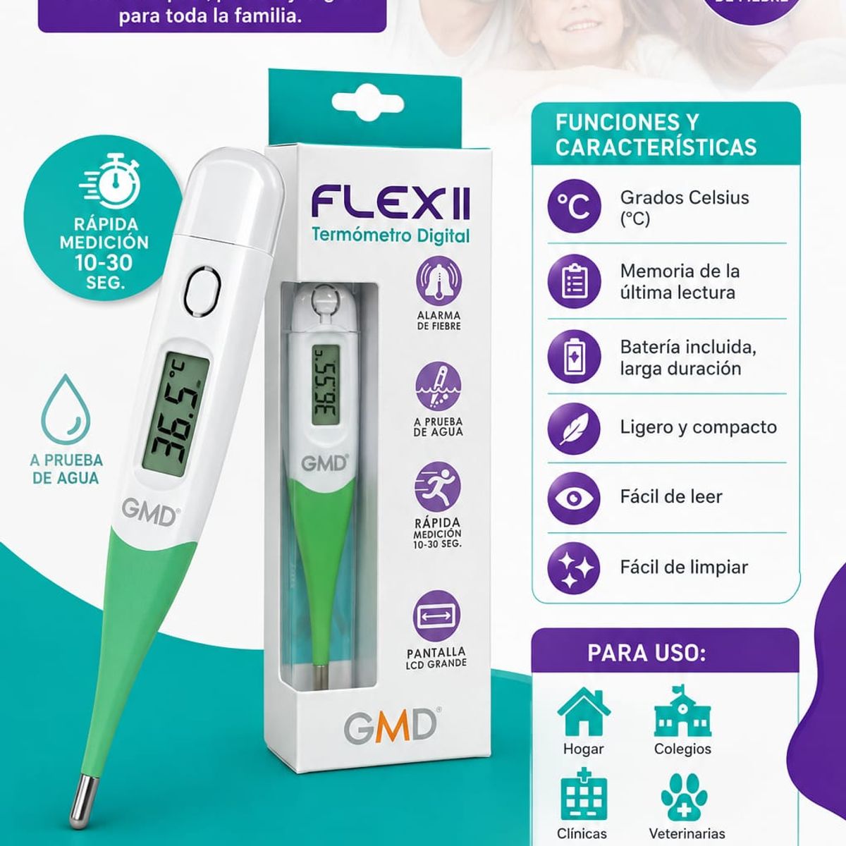 GMD - Termómetro Digital Flexible FLEX II GMD