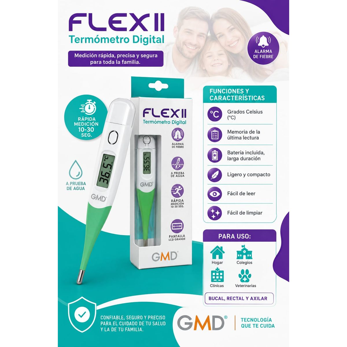 GMD - Termómetro Digital Flexible FLEX II GMD