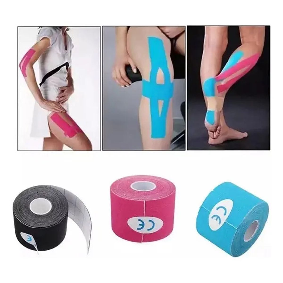 CHINA - Cinta Kinesiologica Terapeutica Deportiva 5m Largo 5cm Ancho