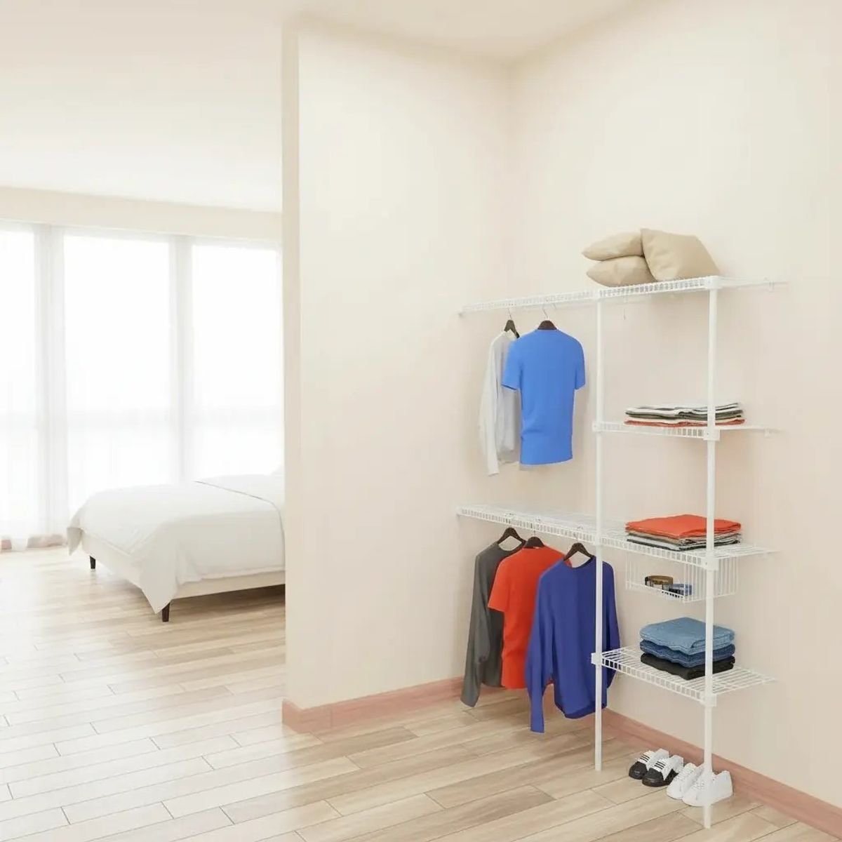 CONFORT - Closet Modular Master Confort Ajustable Blanco 260x40x180 cm con 6 Estantes