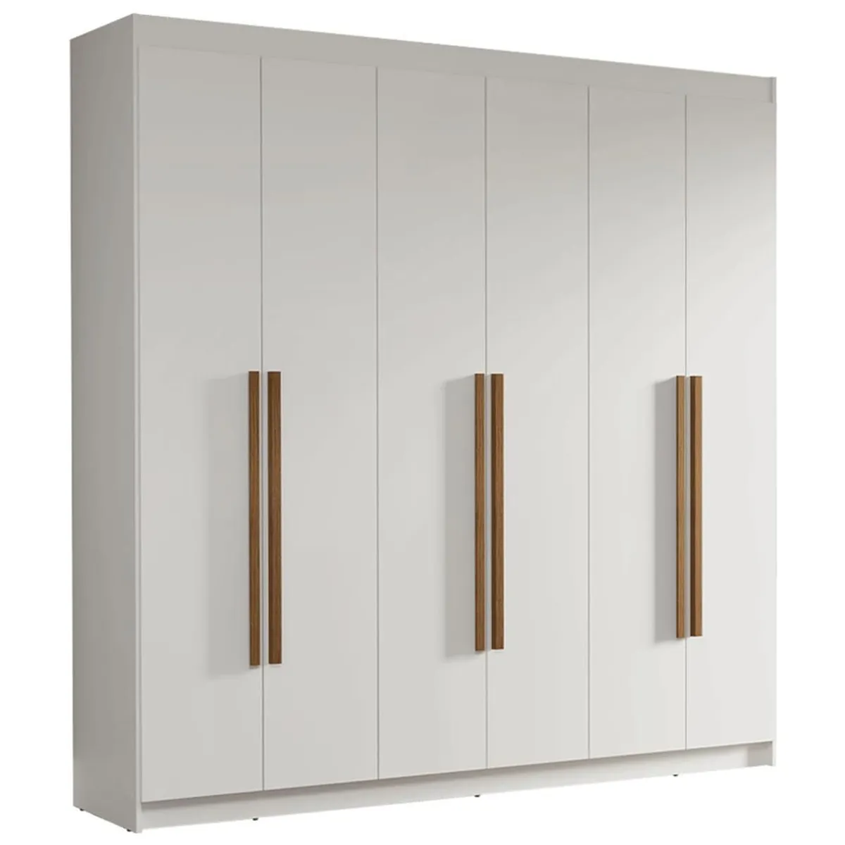 MADESA - Closet Venus 6 Puertas 4 Cajones 2 Barrales Blanco
