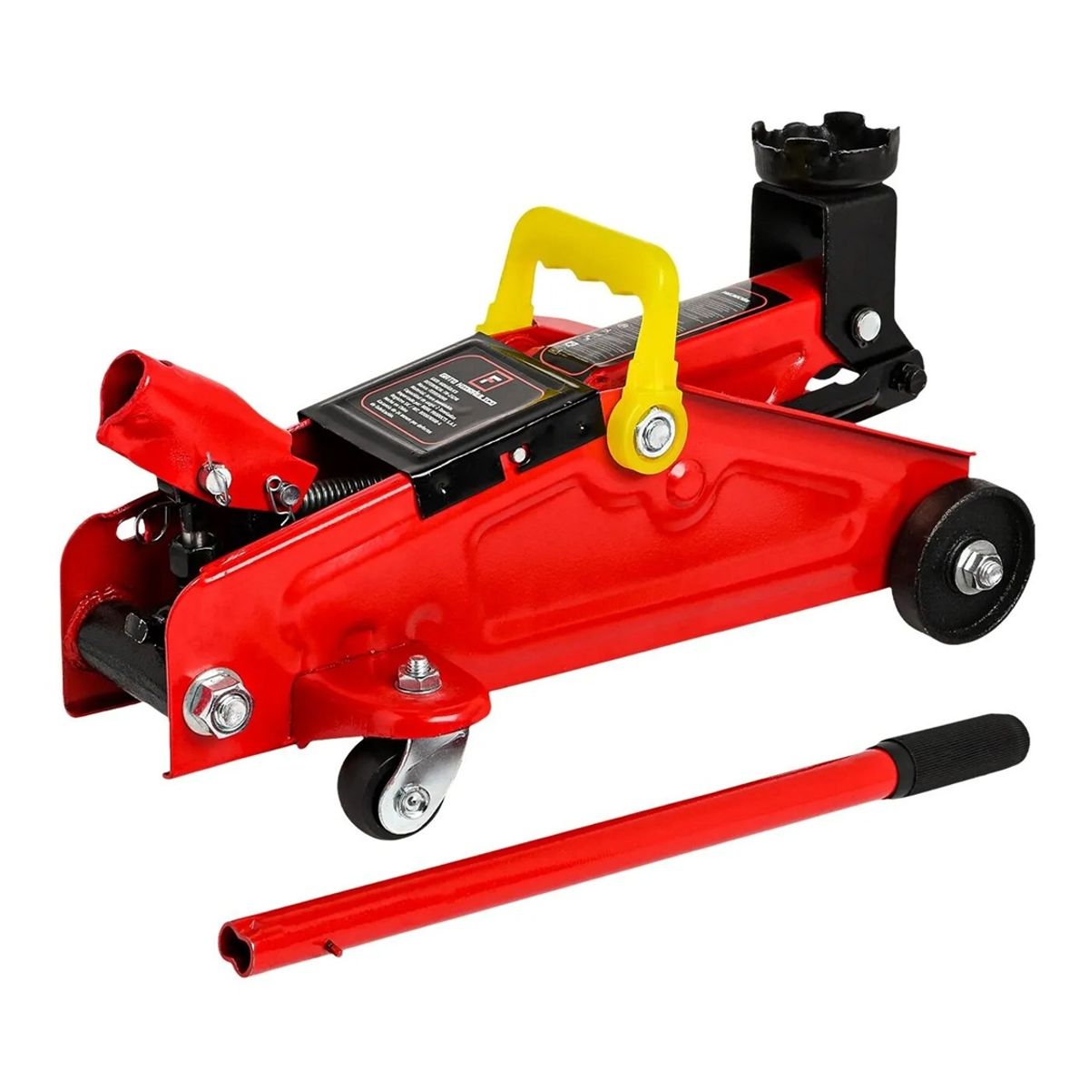 FERRENOVO - Gato Hidraulico tipo Patin 2 Toneladas Ferrenovo Rojo con estuche
