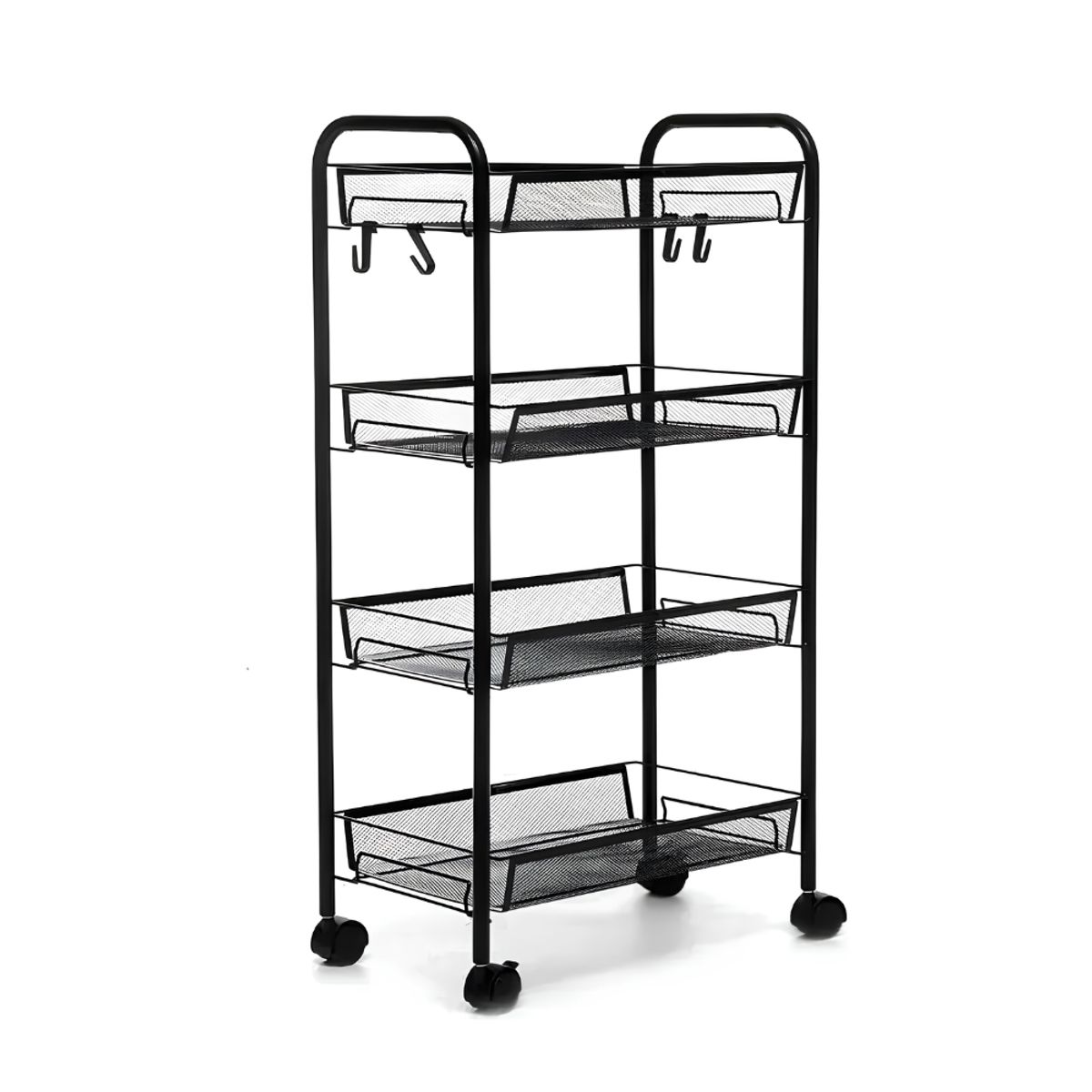 GENERICO - Carrito Organizador Multiusos 4 Niveles Con Ruedas Cocina Baño