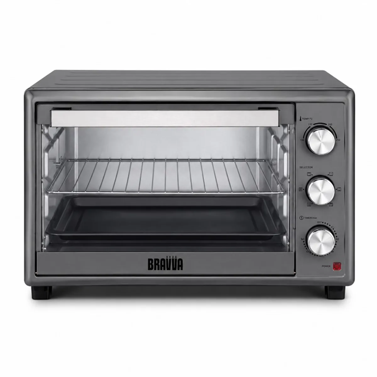 BRAVVA HAUS - Horno Tostador Eléctrico BRAVVA HAUS Rotisserie de 46 Litros en Acero Inoxidable VV003