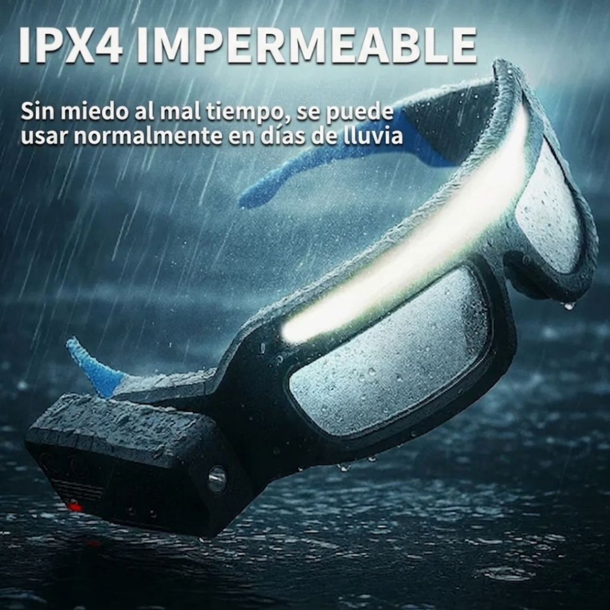 GENERIC - Gafas Deportivas Multifuncionales Con Luz LED Y Sensor Movimiento