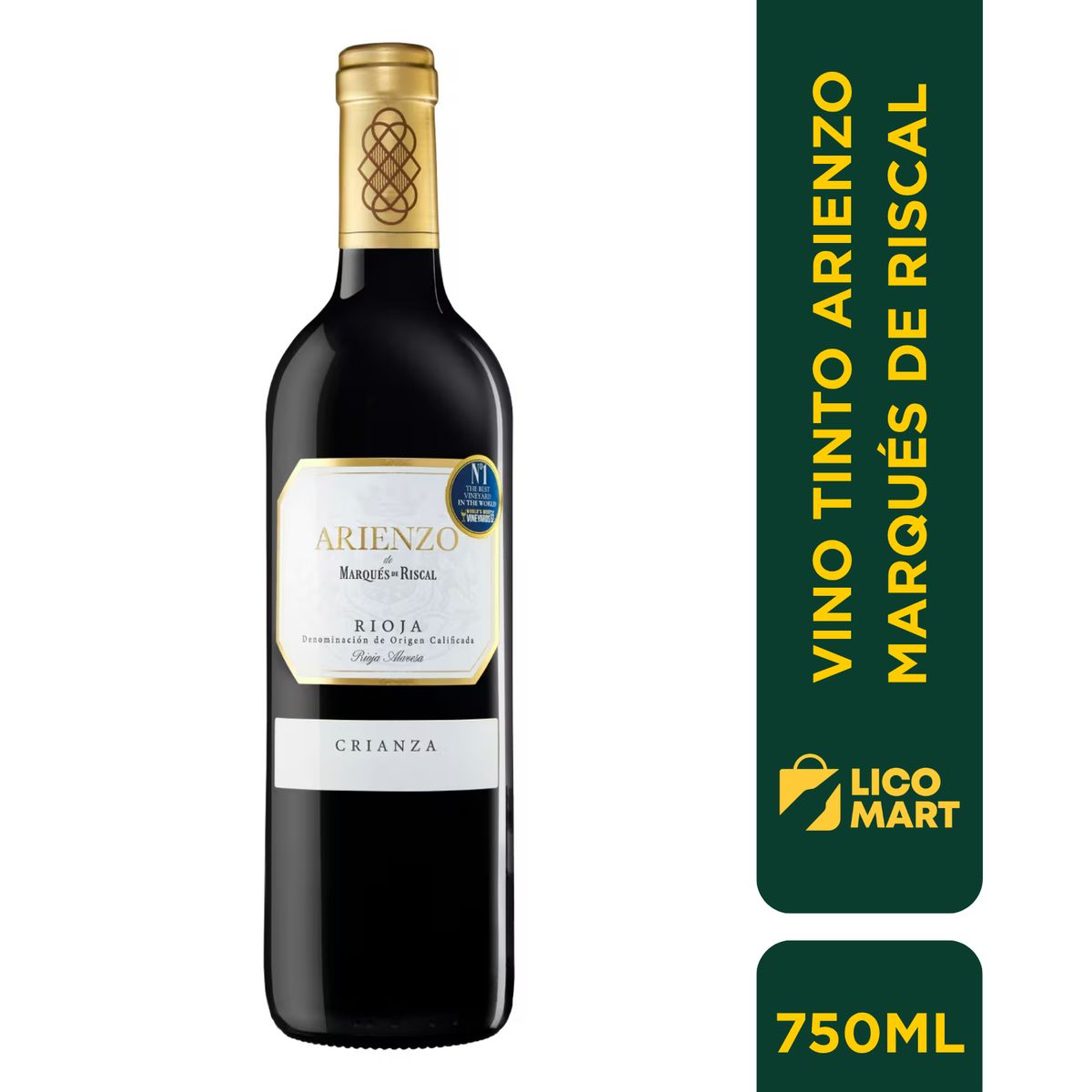 GENERICO - VINO TINTO ARIENZO MARQUÉS DE RISCAL 750 ML