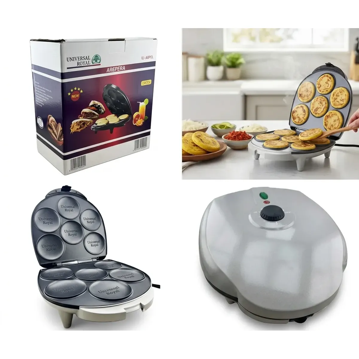 UNIVERSAL ROYAL - Maquina Para Hacer Arepas Universal Royal IU-ARP01