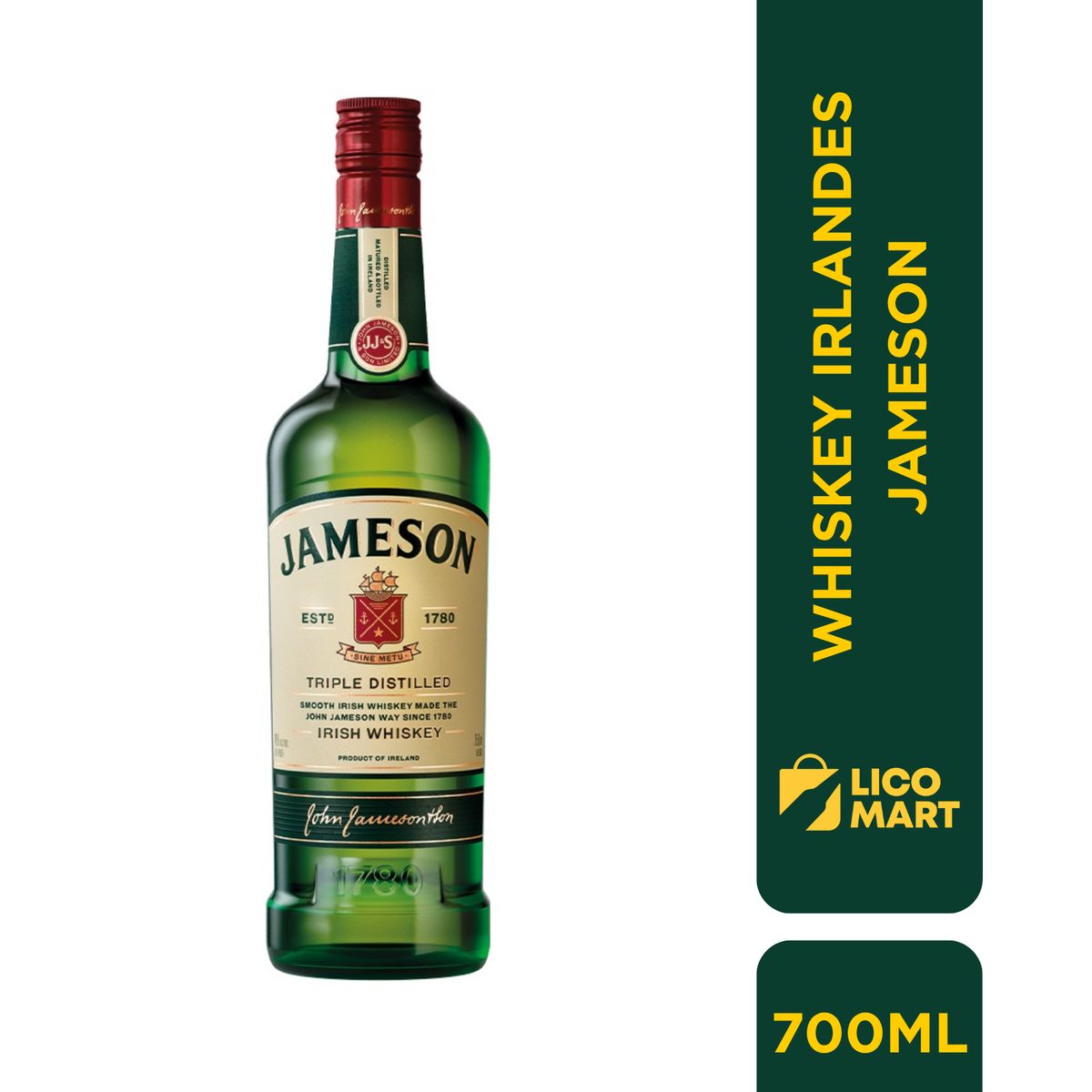 JAMESON - WHISKEY IRLANDES JAMESON 700 ML