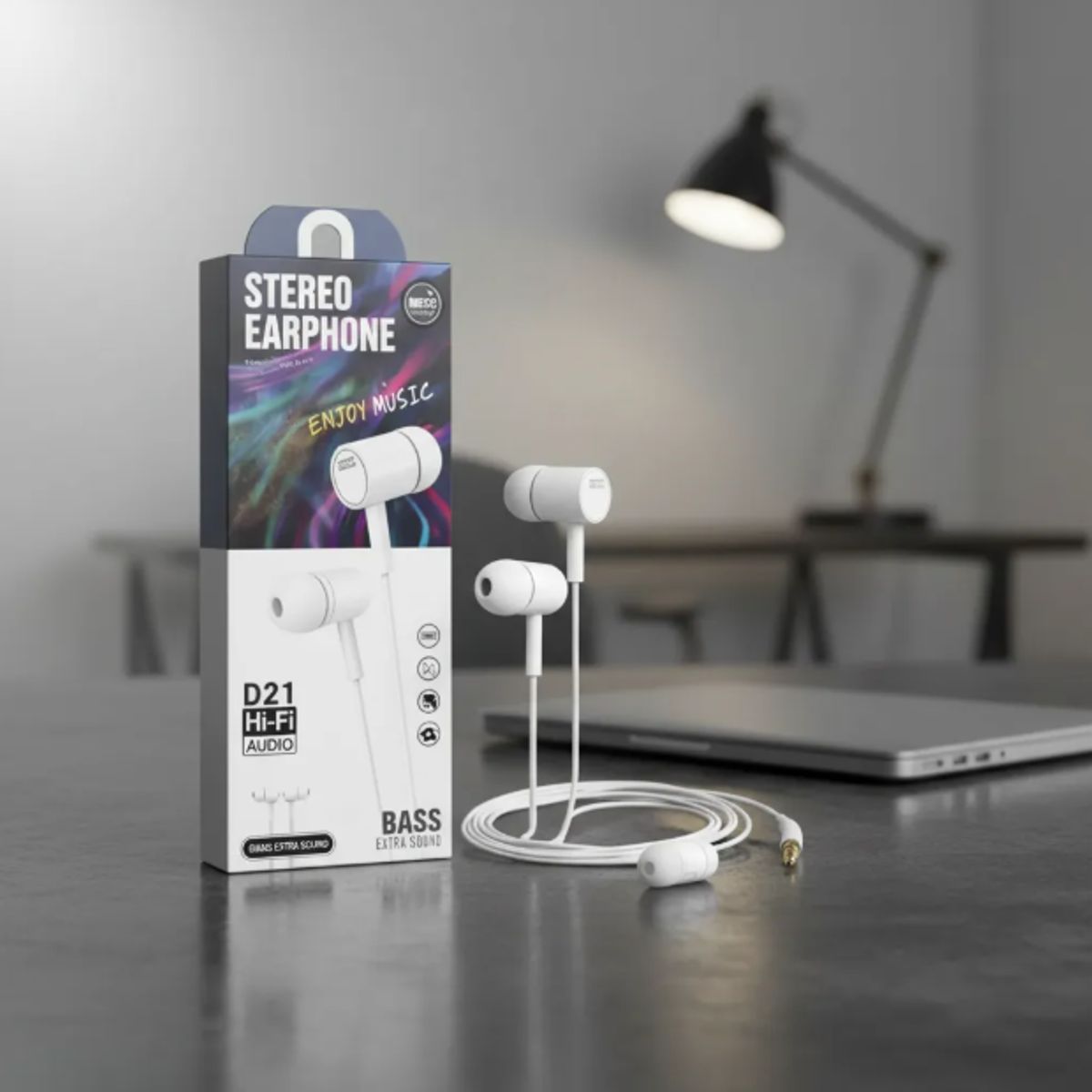 GENERICO - Audífonos In Ear D21 HiFi Bass Stereo 3.5mm