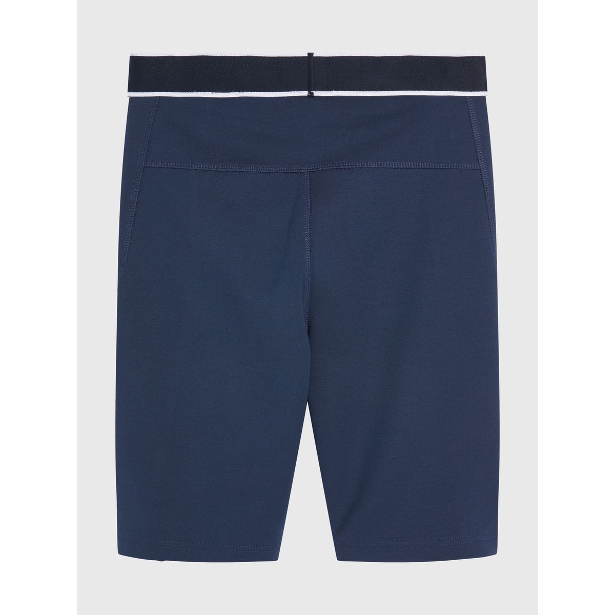 TOMMY HILFIGER - Bermudas De Felpa De Algodón Y Parche Mujer Azul Tommy Jeans