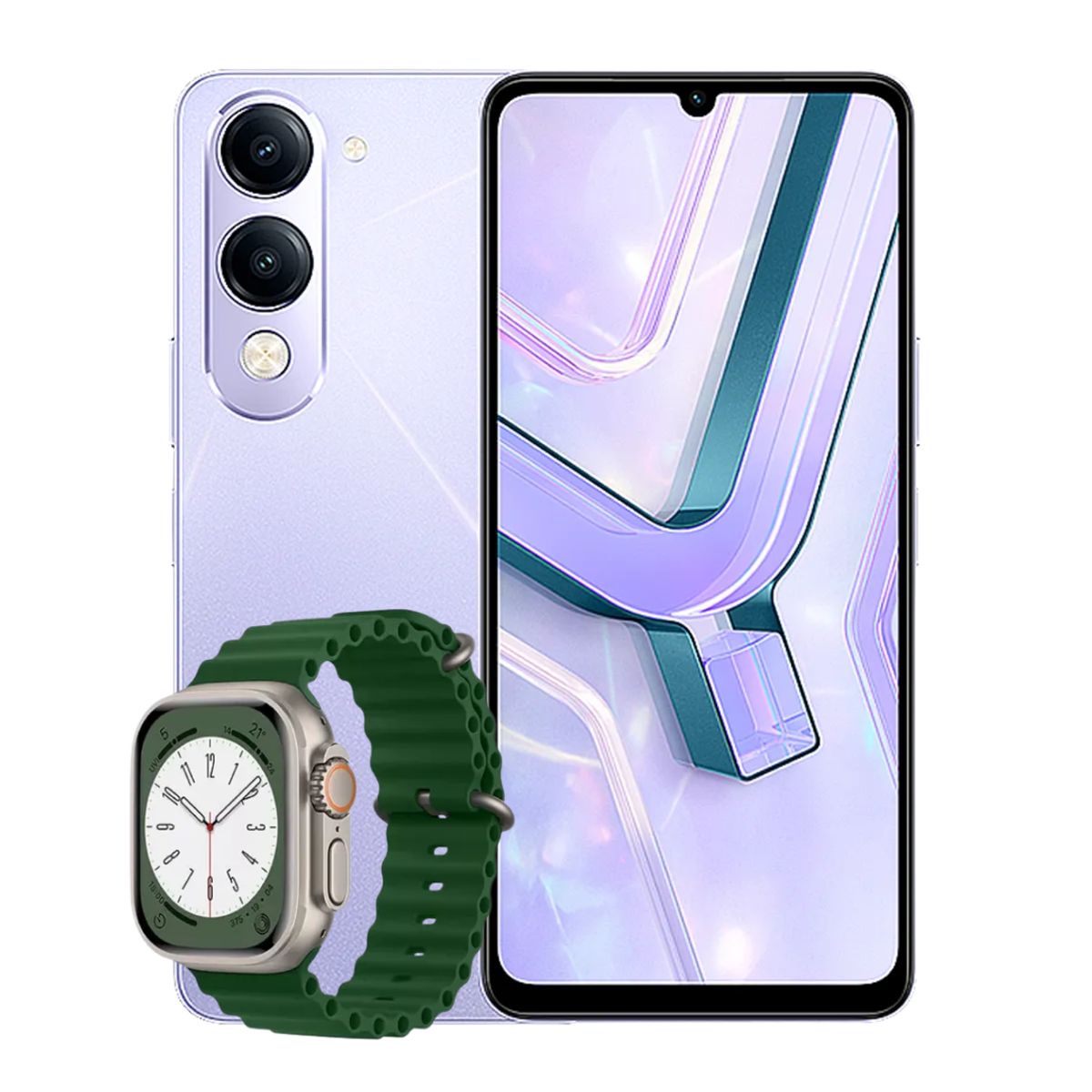 VIVO - Celular Vivo Y04 4GB RAM 128GB Morado + Obsequio Smartwatch