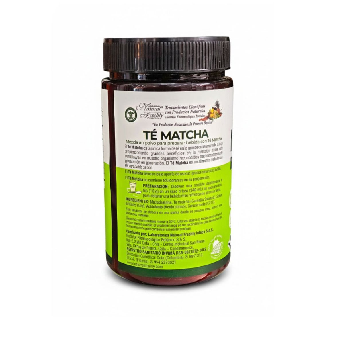 NATURAL FRESHLY - ALIMENTO EN POLVO CON TE-MATCHA X 200 G./ NATURAL FRESHLY