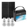 GENERICO - Bateria Solar Recargable Panel Solar +Bombillos GD-1280