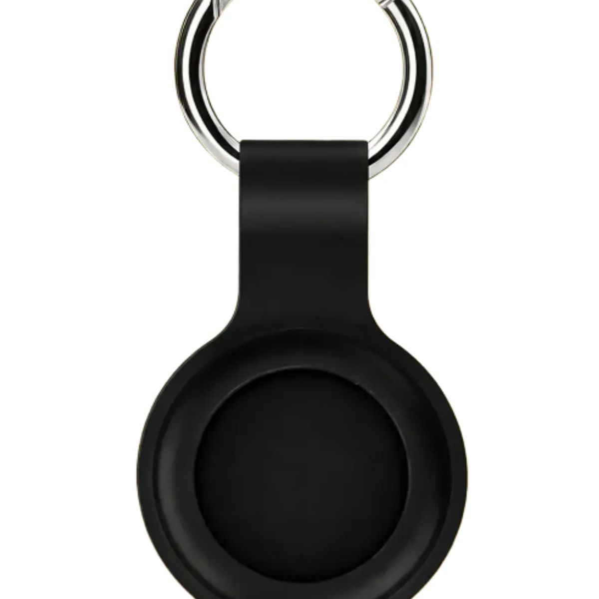 GENERAL - Funda Airtag Llavero Silicona Anticaída Protector Negro