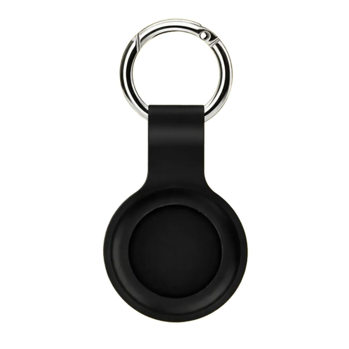 GENERAL - Funda Airtag Llavero Silicona Anticaída Protector Negro