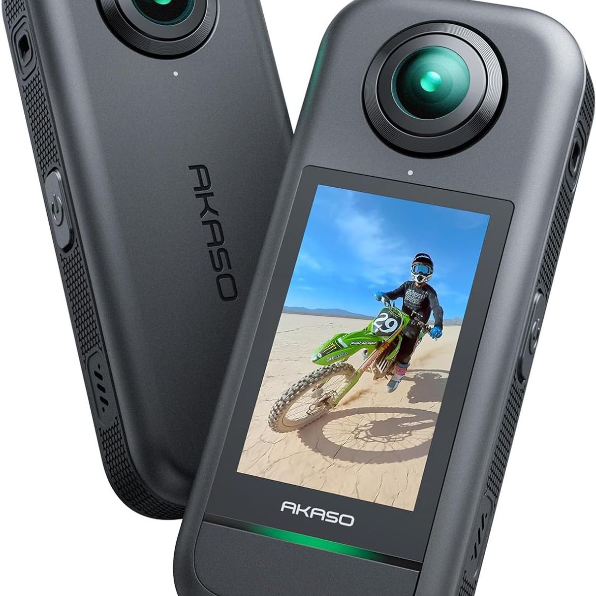 AKASO - Cámara Deportiva Akaso 360 1/2 Sensor 5.7k 72mp Video 360