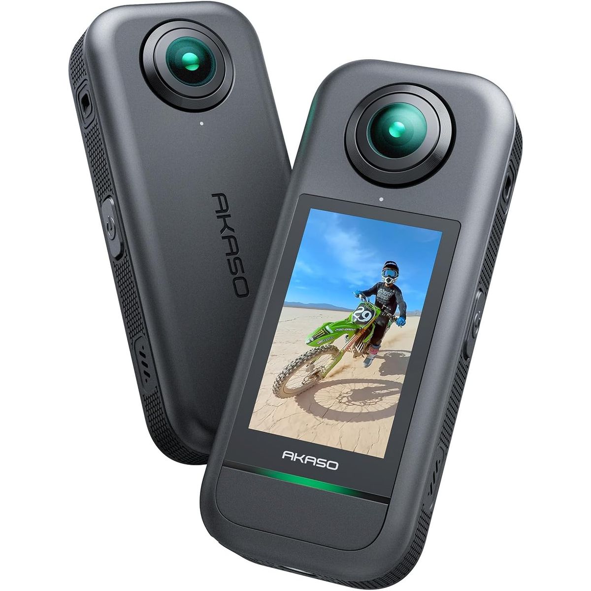 AKASO - Cámara Deportiva Akaso 360 1/2 Sensor 5.7k 72mp Video 360