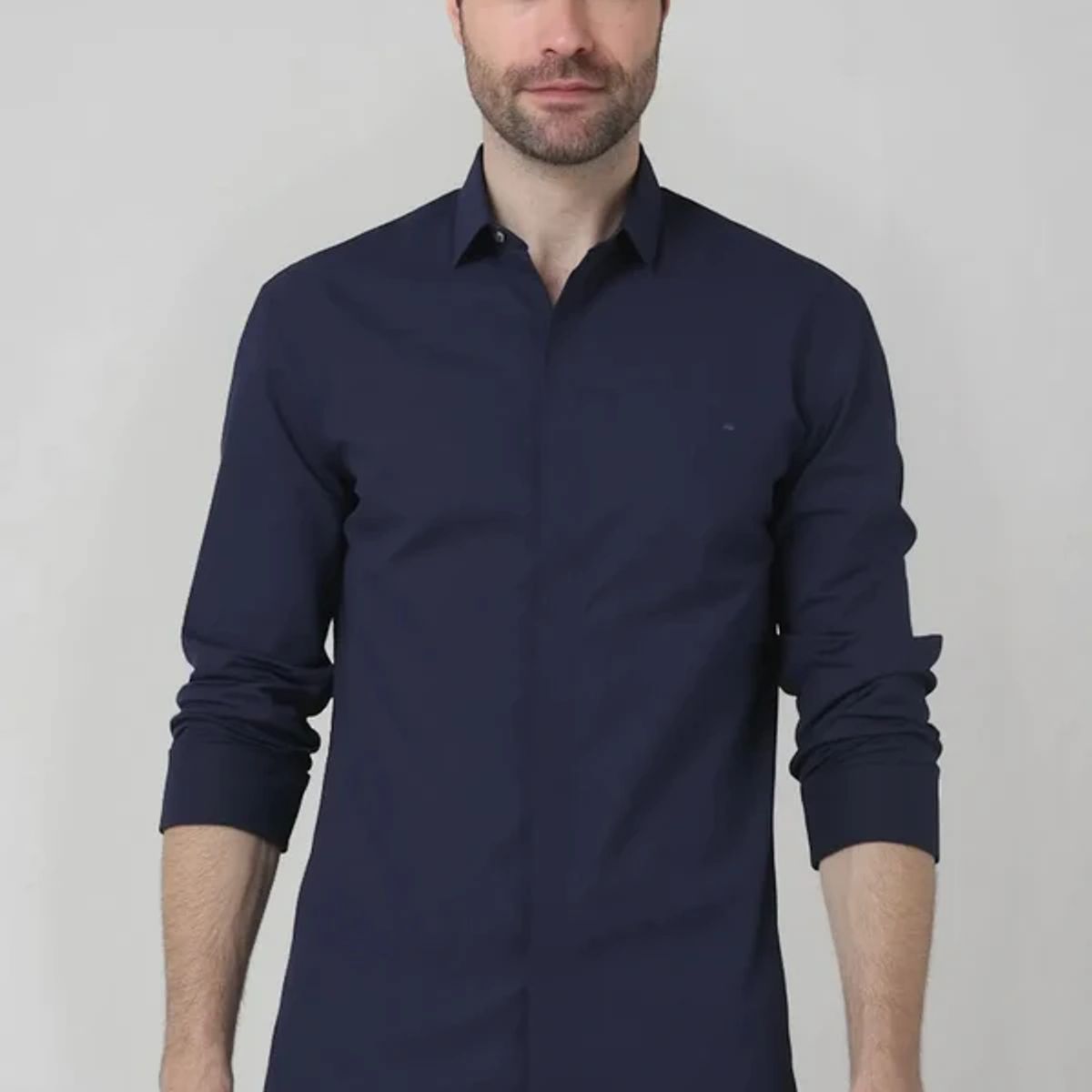 JON SONEN - Camisa Manga Larga Clásica con pliegues Jon Sonen