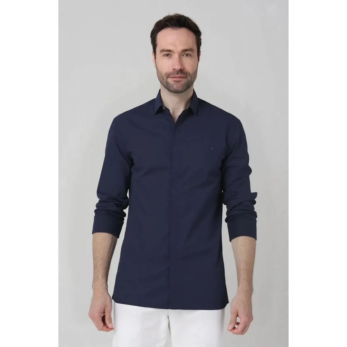 JON SONEN - Camisa Manga Larga Clásica con pliegues Jon Sonen