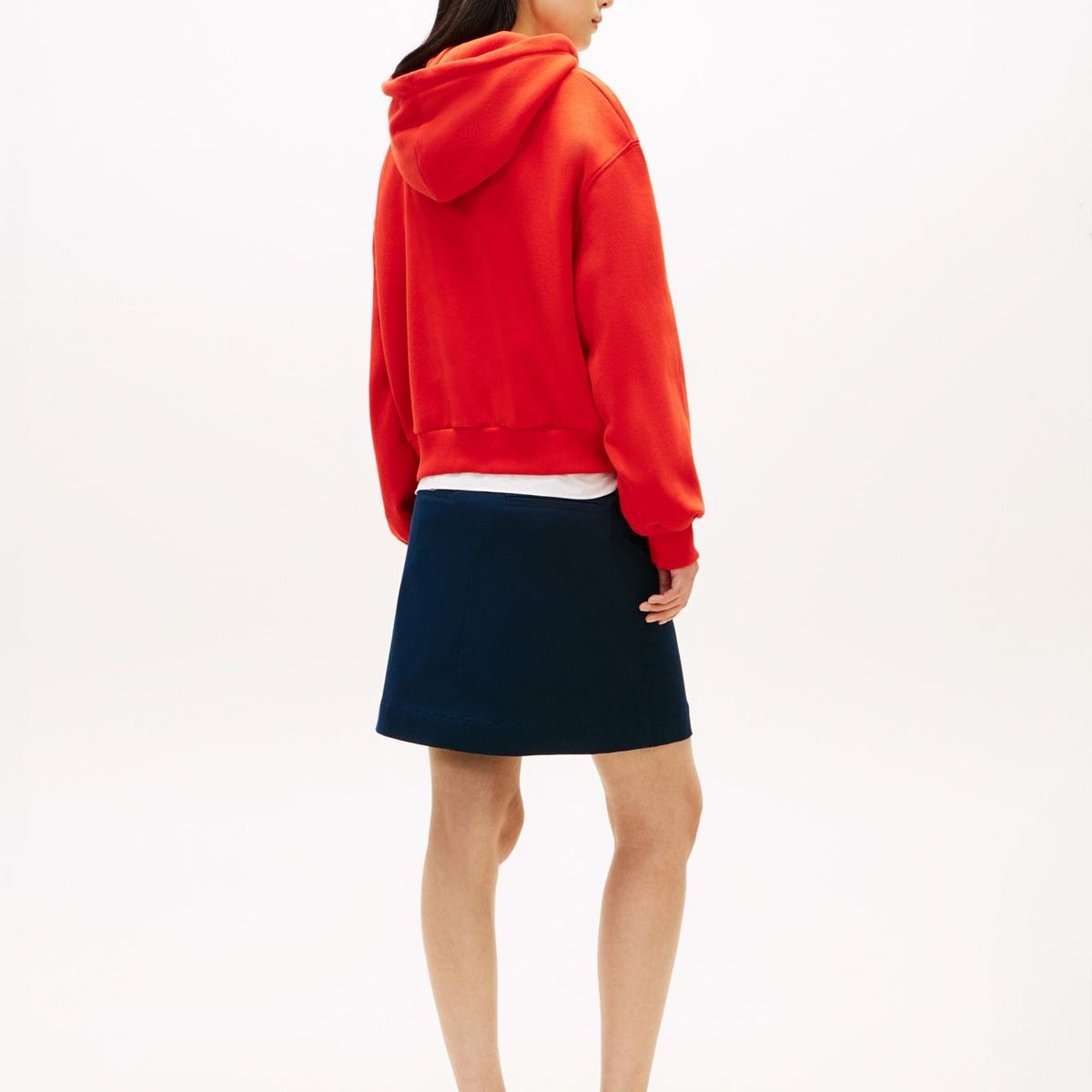 TOMMY HILFIGER - Buzo rojo con capota y logo Tommy Hilfiger