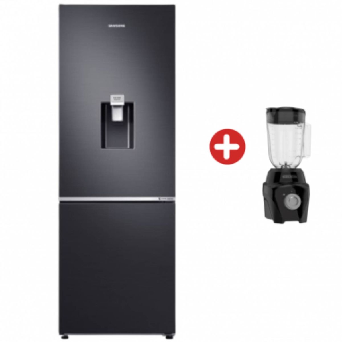 SAMSUNG - Nevera samsung 313 lt  tipo europea negra RB30N4160B1/CO + Obsequio Licuadora