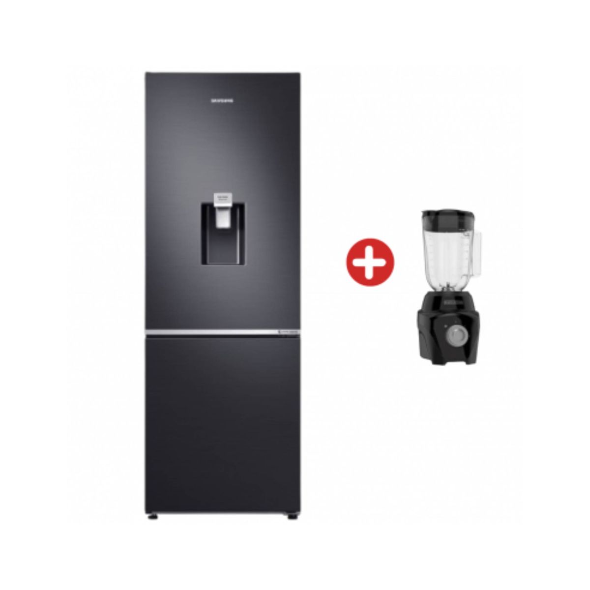 SAMSUNG - Nevera samsung 313 lt  tipo europea negra RB30N4160B1/CO + Obsequio Licuadora