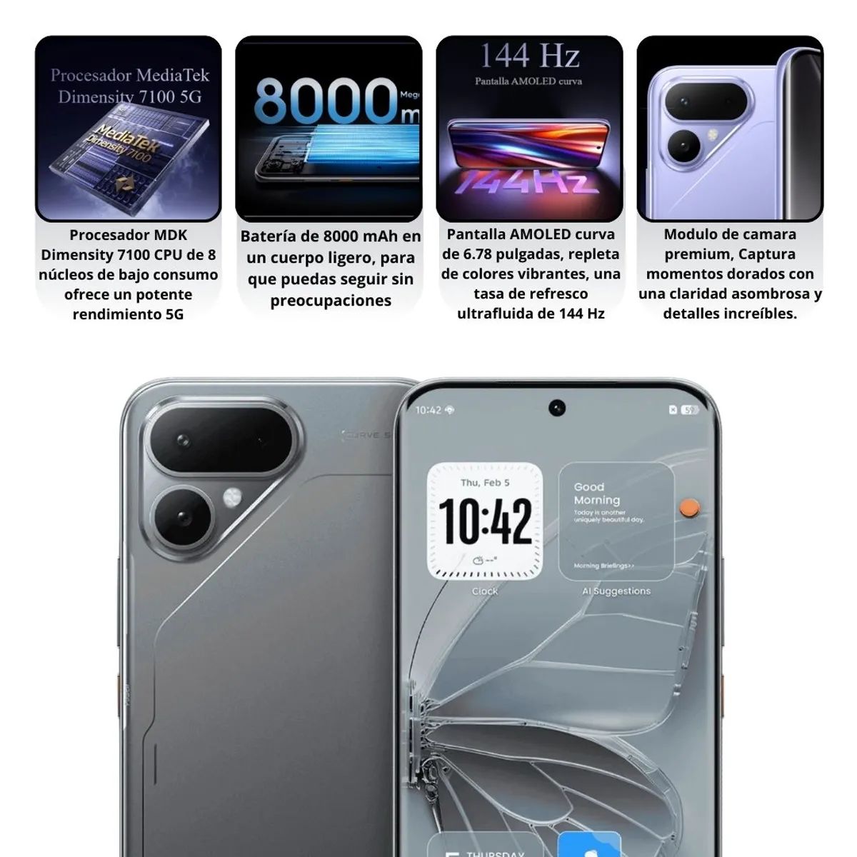 GENERICO - TECNO POVA CURVE2 5G 256GB 8RAM