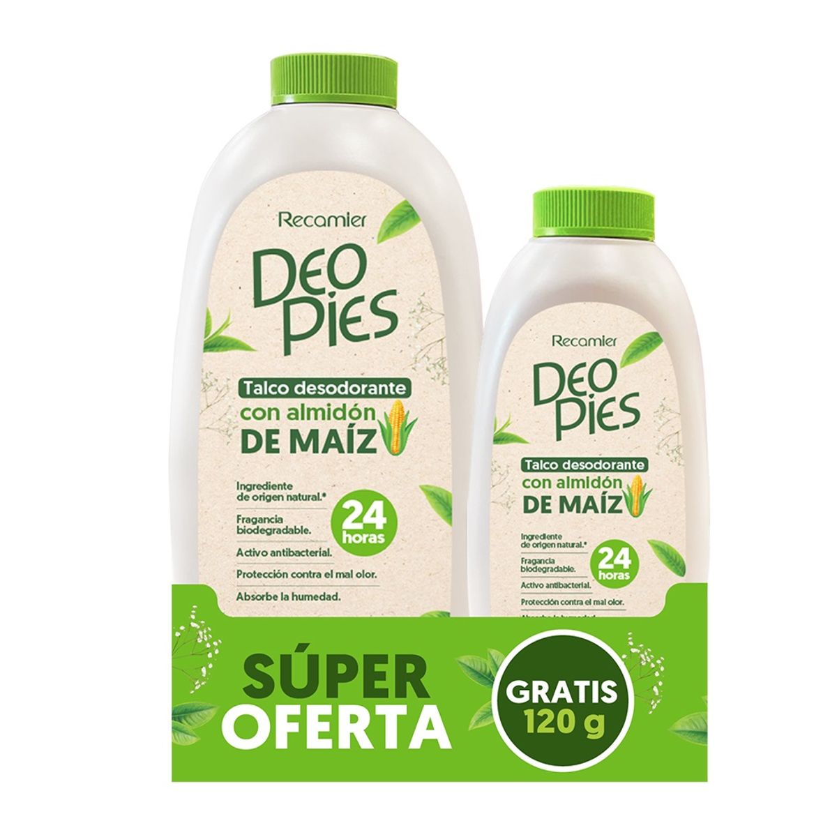 DEO PIES - Desodorante Deo Pies Almidón Maíz X 300 +120gr