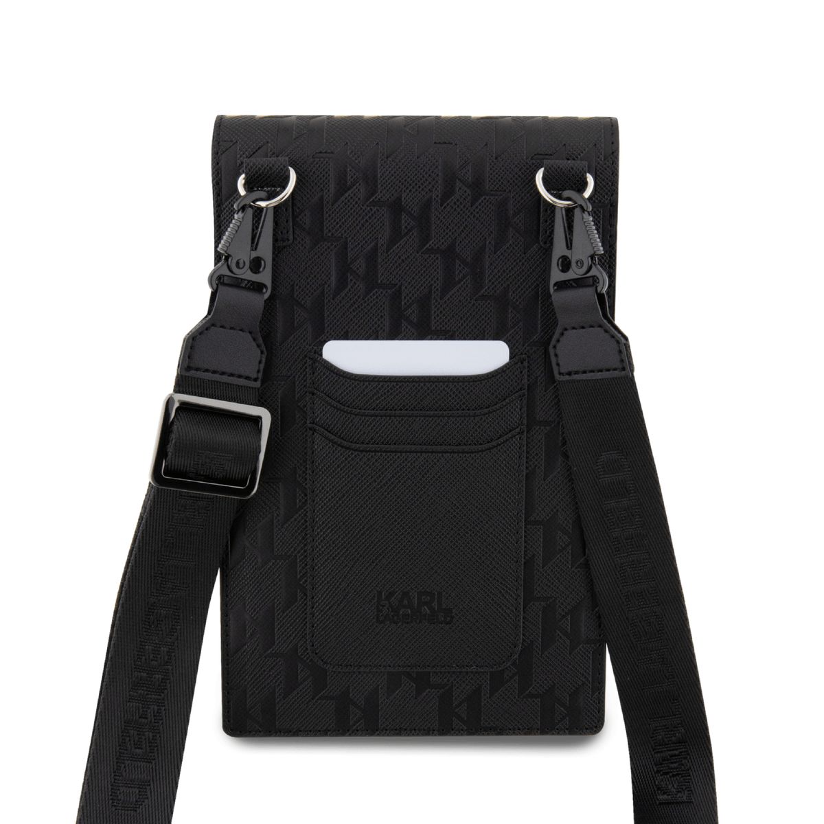 KARL LAGERFELD - Bolso Karl Lagerfeld para Teléfono con Correa y Ranuras para Tarjetas Negro