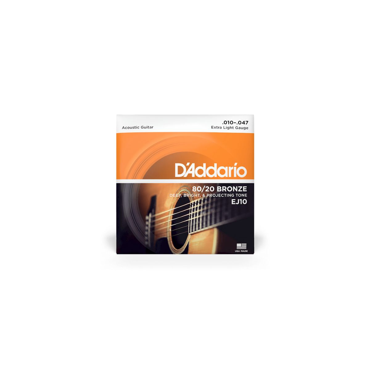D'ADDARIO - Set De Cuerdas Para Guitarra Daddario Acustica 10-47 Ej10