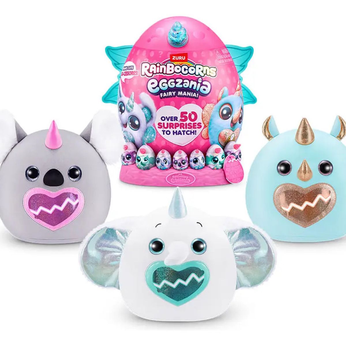 GENERICO - Rainbocorns Eggzania S1 Huevo Peluche X 35 Sorpresas