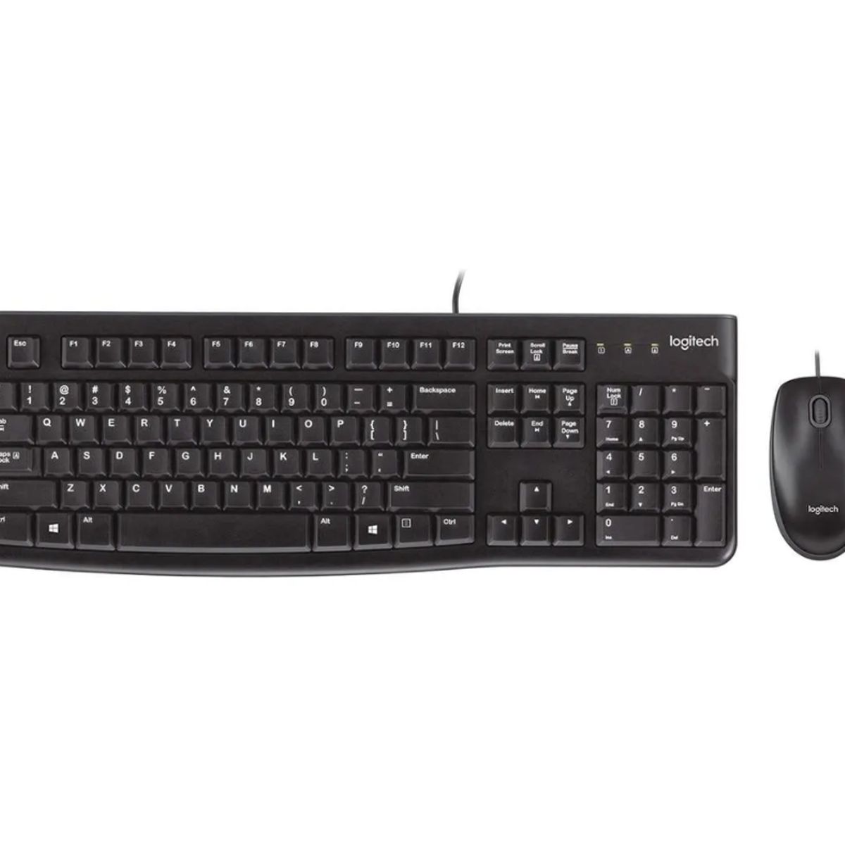 LOGITECH - Kit Teclado y Mouse Logitech MK120 USB Negro