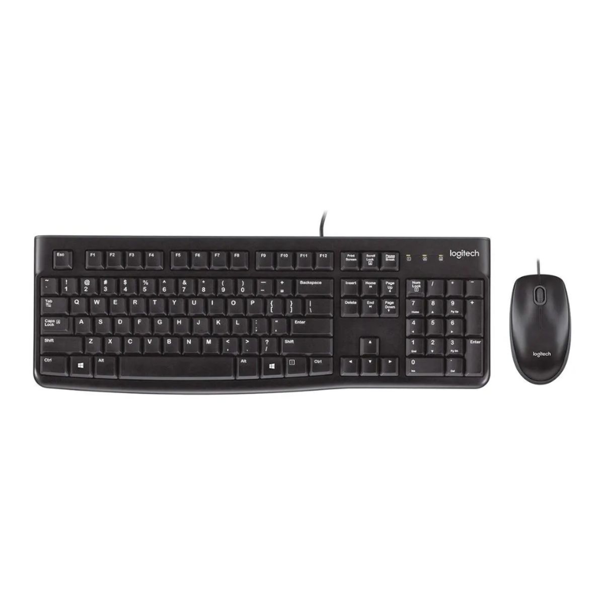 LOGITECH - Kit Teclado y Mouse Logitech MK120 USB Negro