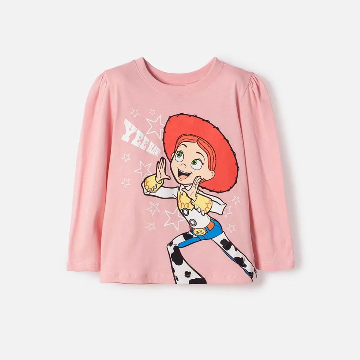 DISNEY - Camiseta de Toy Story manga larga rosada para niña 3T a 6T