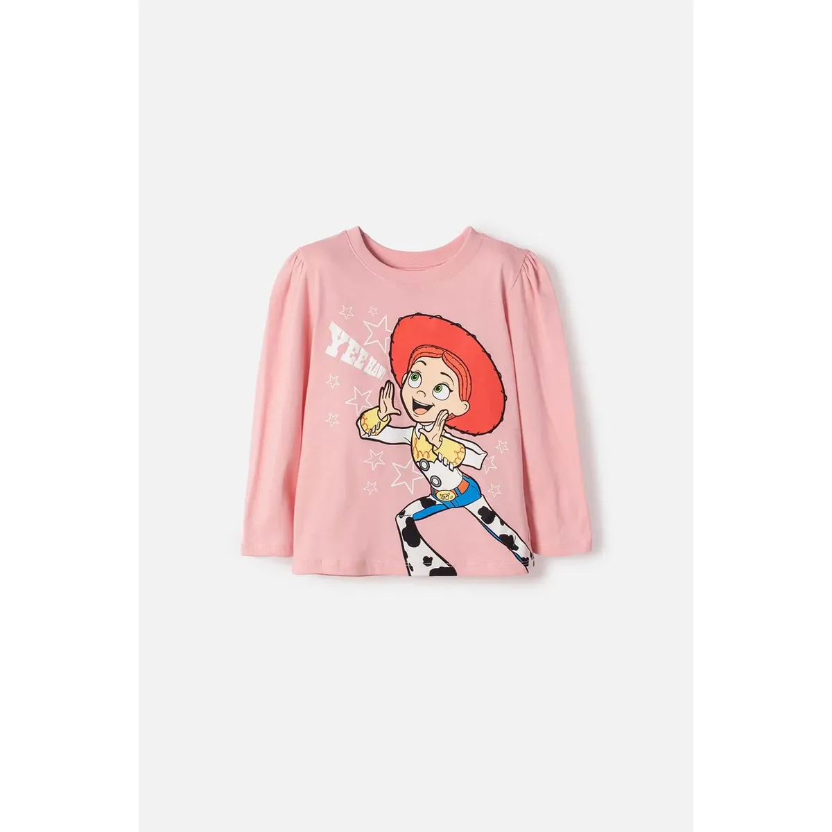DISNEY - Camiseta de Toy Story manga larga rosada para niña 3T a 6T