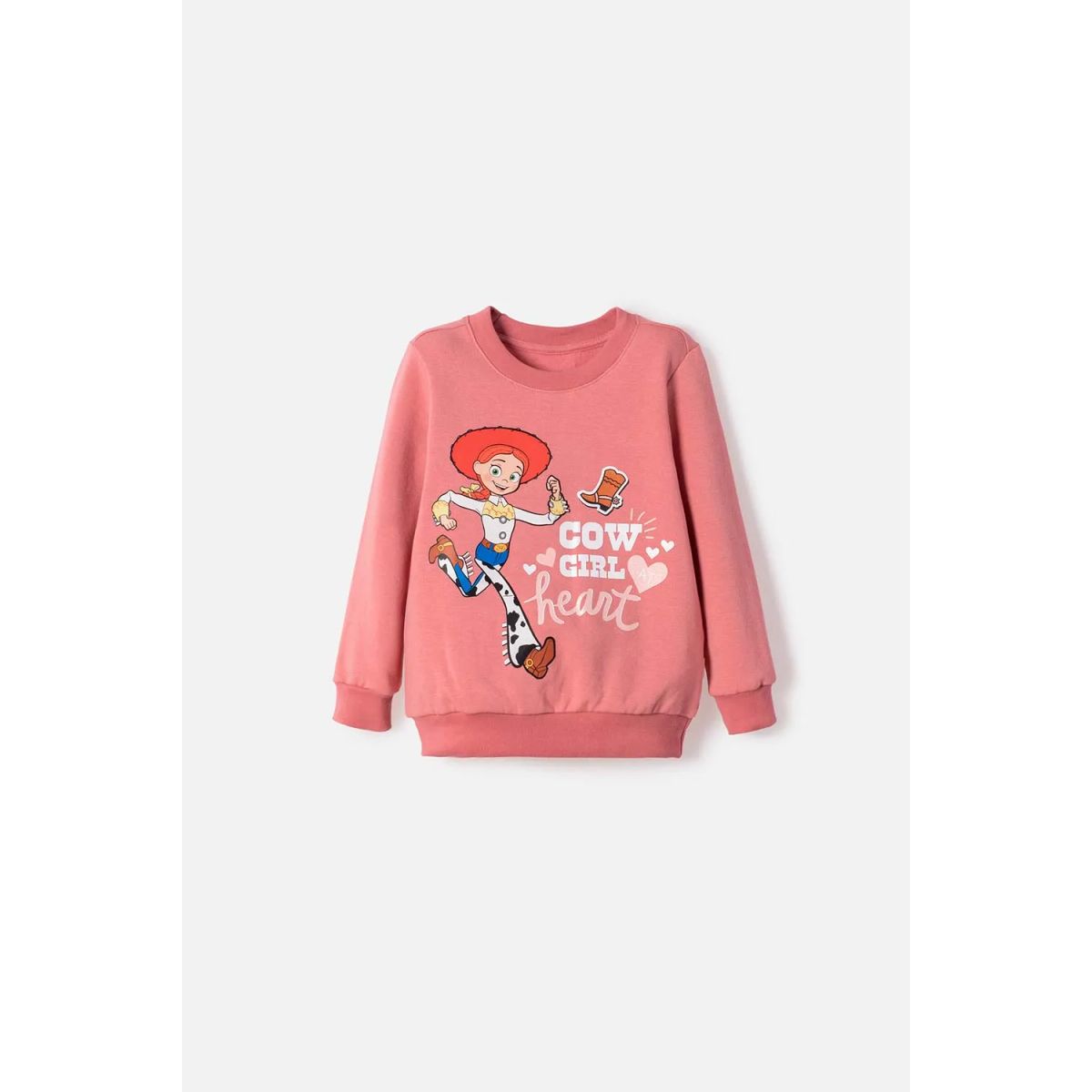 DISNEY - Buzo de Toy Story cerrado palo de rosa para niña 3T a 6T