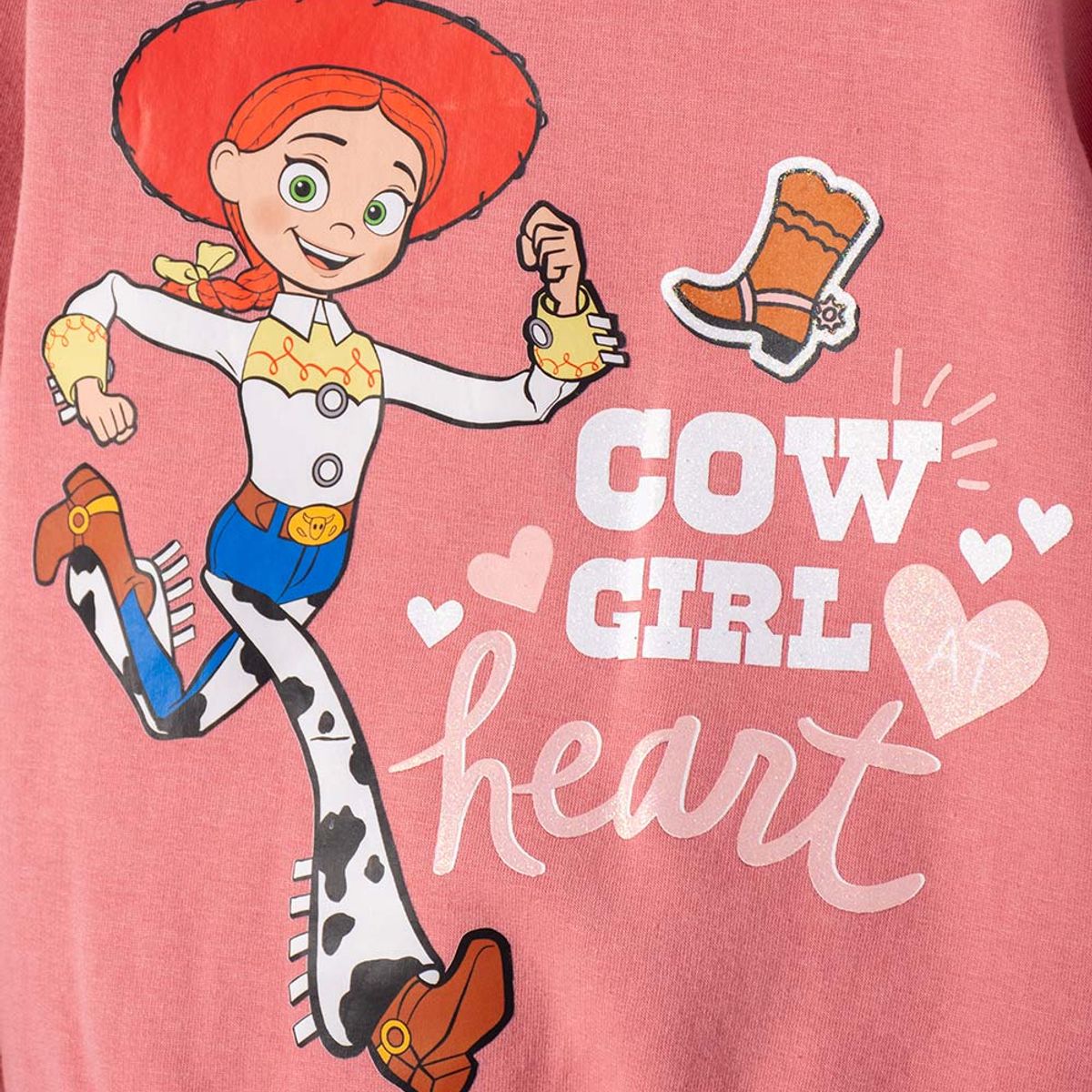 DISNEY - Buzo de Toy Story cerrado palo de rosa para niña 3T a 6T