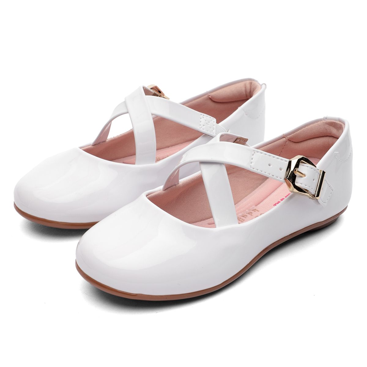 MOLEKINHA - Baleta Tira Infantil Niña Blanca Molekinha