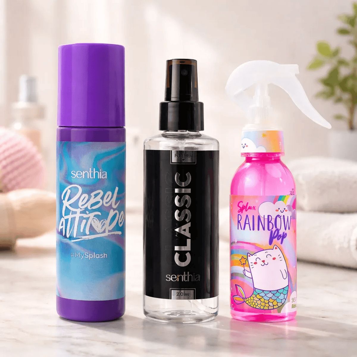 SENTHIA - Kit Family Care Niña Body Splash + Loción Refrescante +splax