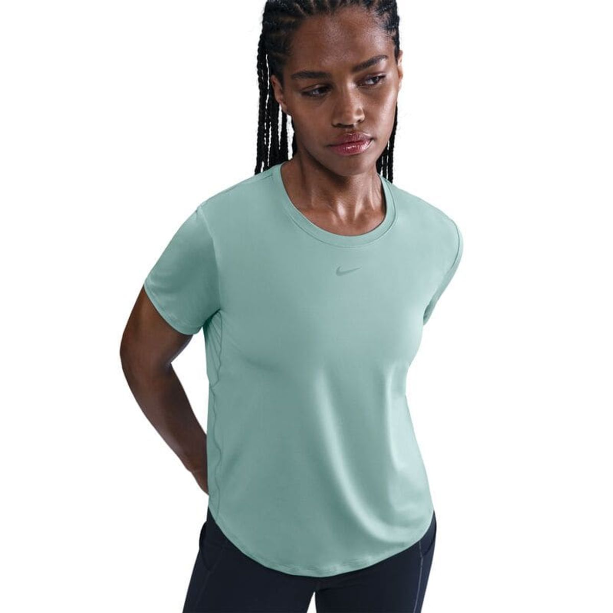 NIKE - Camiseta Mujer Nike One Classic Verde