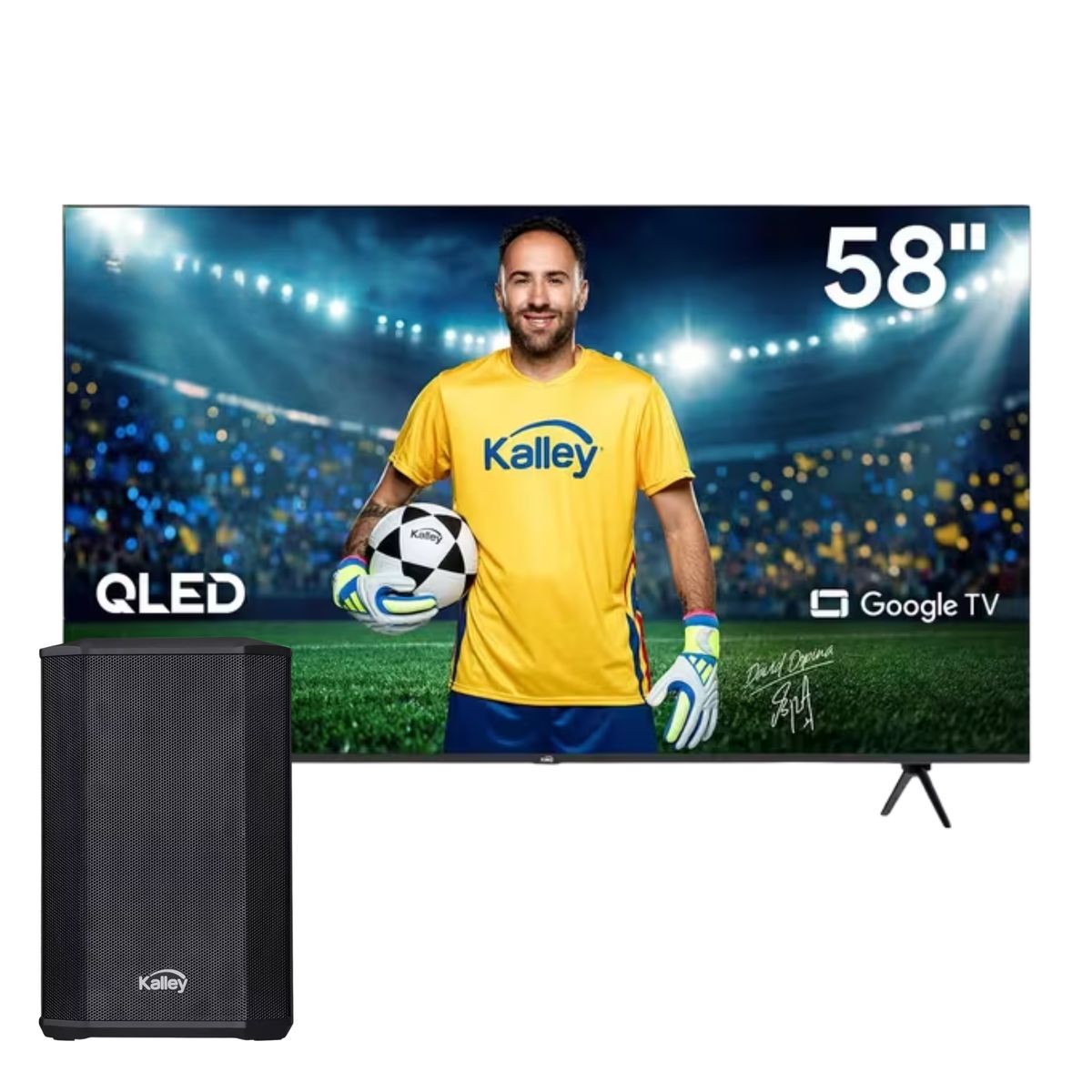 KALLEY - Combo TV Kalley 58” QLED 4K + Parlante K-BOOMX1