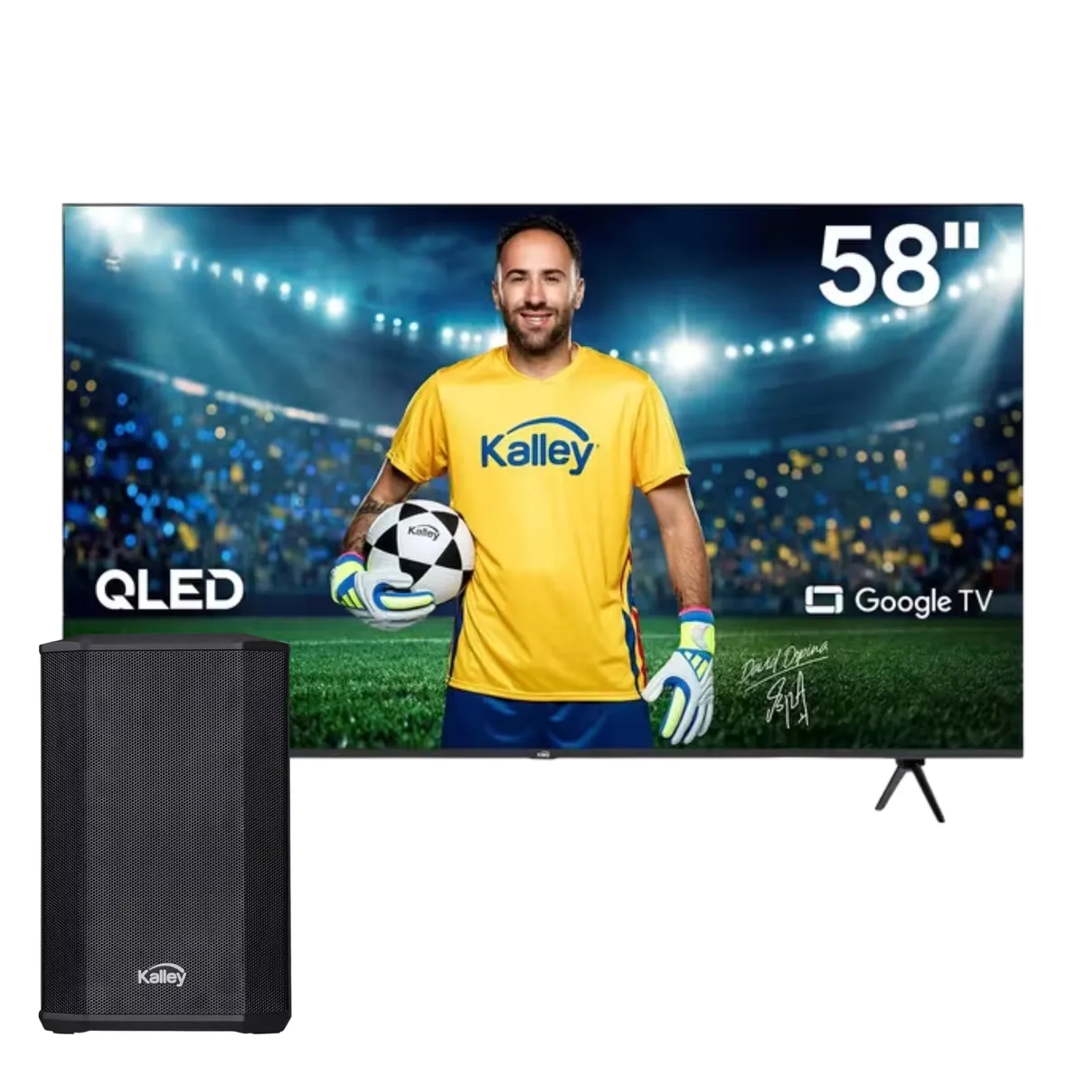KALLEY - Combo TV Kalley 58” QLED 4K + Parlante K-BOOMX1