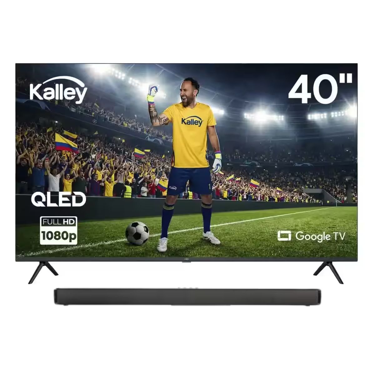 KALLEY - Combo TV Kalley 40” QLED Google TV + Barra Sonido K-ABS50W