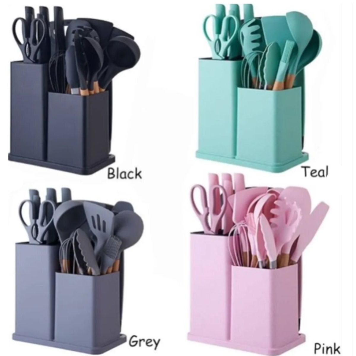 KITCHENWARE - Set De Utensilios De Cocina Antiadherentes SIN BPA X19 PCS