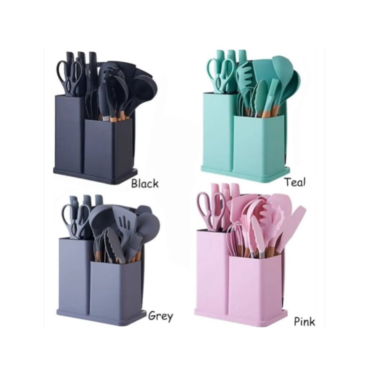 KITCHENWARE - Set De Utensilios De Cocina Antiadherentes SIN BPA X19 PCS