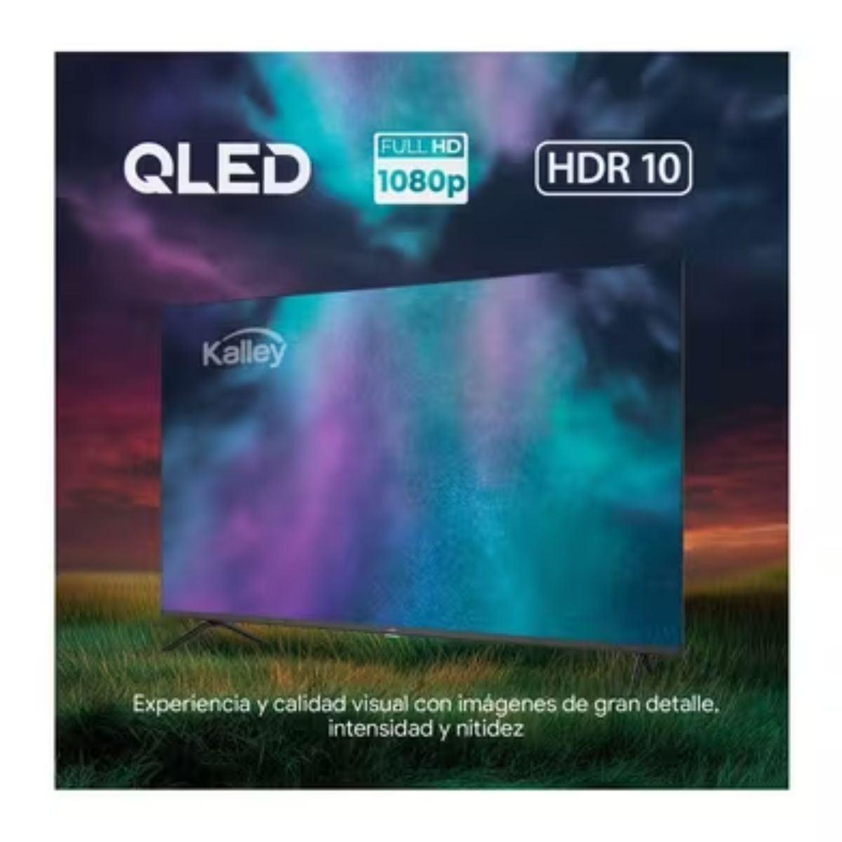 KALLEY - Combo TV Kalley 40” QLED Google TV + Base Brazo  K-STVBF2355